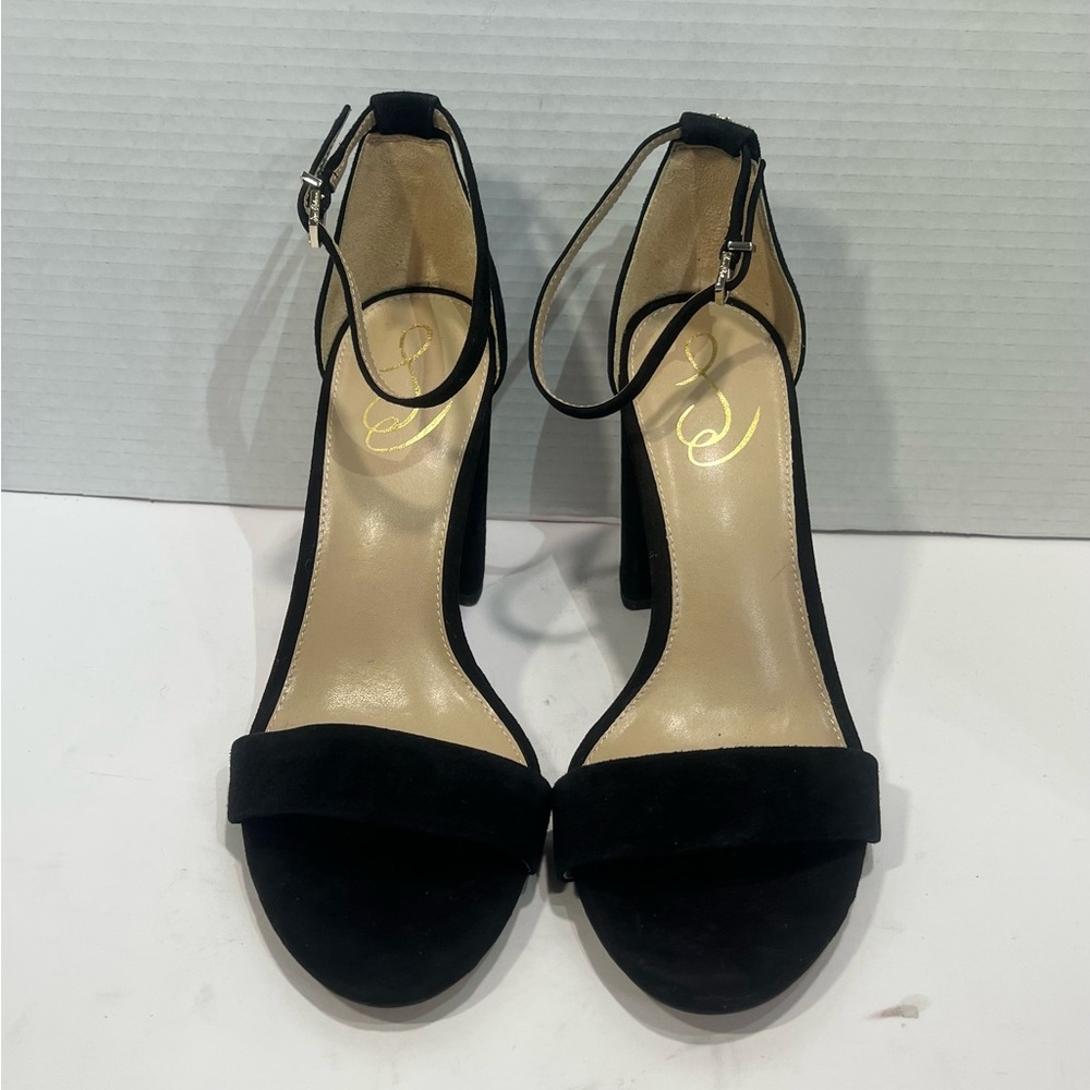 Sam Edelman Black Block Heel Sandals - Picture 2 of 5